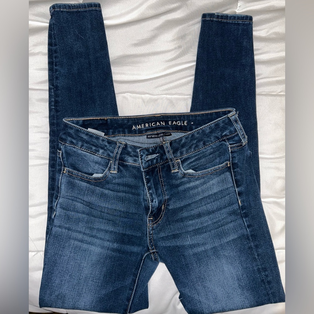 American Eagle Outfitters Blue Skinny Jeans Premium Denim